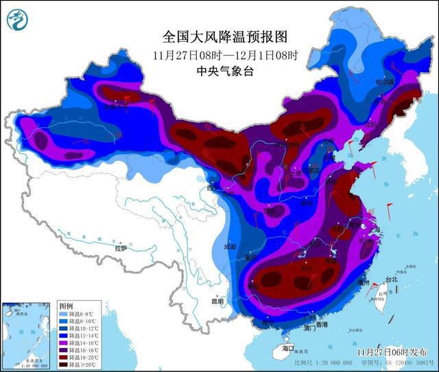 寒潮黄色预警米乐M6 M6米乐！南通最低气温将下降12-15℃(图2)